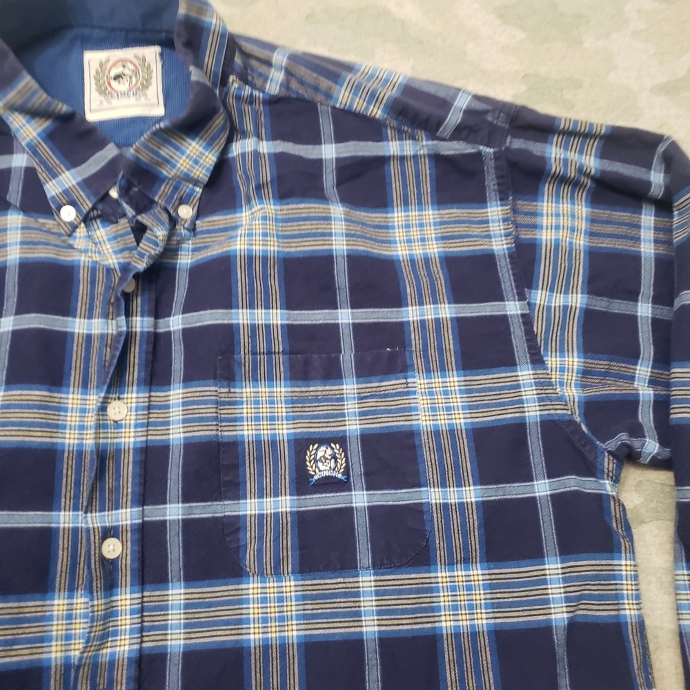 Cinch Shirt Mens 2XL Blue Pockets Long Sleeve Button-Up Plaid Western Ranch‎ - Picture 4 of 9